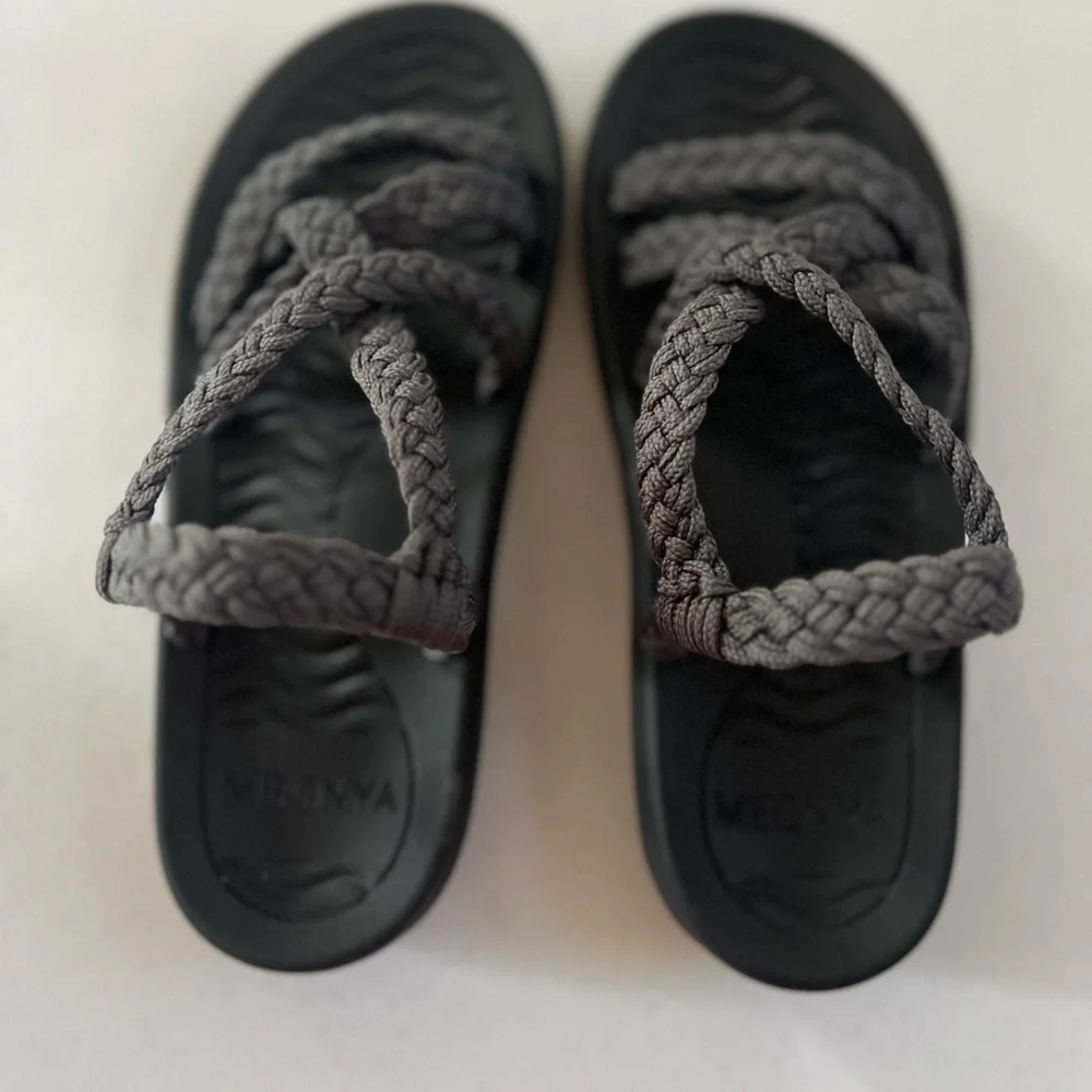 MEGNYA Women's Comfortable Walking Hiking Sandals Arch Support Sz 6 Gray - Picture 3 of 8